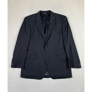Jos A Bank Blazer Mens 42R Pinstripe Wool Two Button Suit Jacket Formal